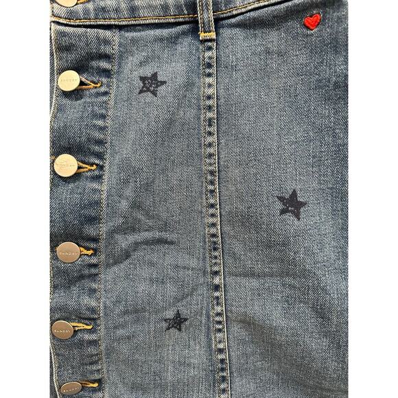 Sundry Denim Stars Skirt Size 28 - Picture 3 of 6